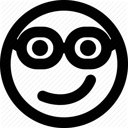 Emoji, Emoticon, Face, Nerd Icon