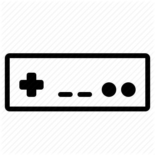 Controller, Line, Nes, Nintendo, Video Game Icon