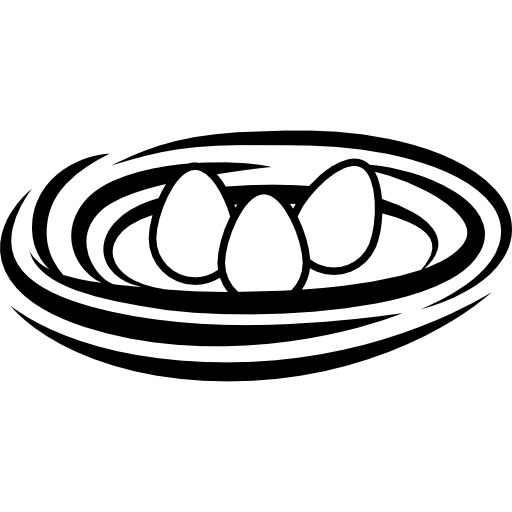 Nest With Eggs Icons Free Download