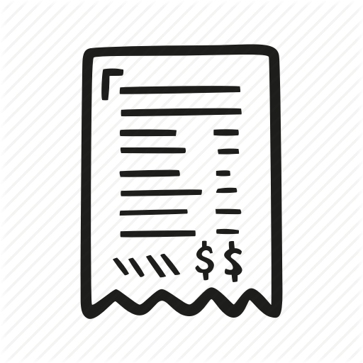 Bill, Business, Dollar, Finance, Invoice, Money, Recept Icon