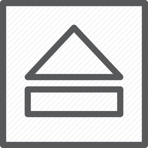 Disk, Eject, Key, Keyboard, Media, Player, Square Icon