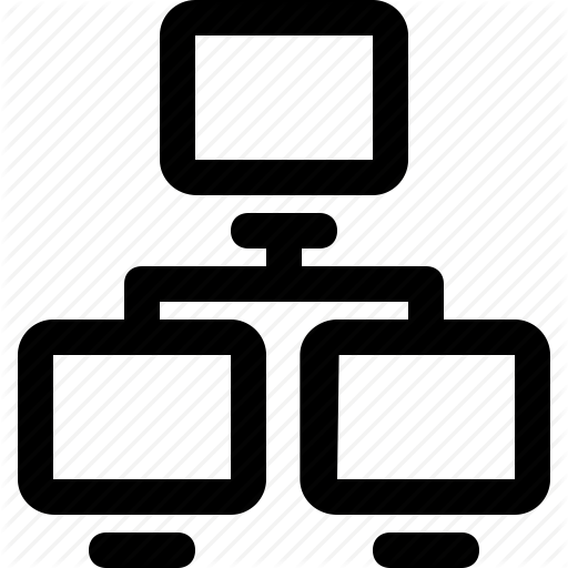 Computer, Device, Network, Screen, Sharing, Technology Icon