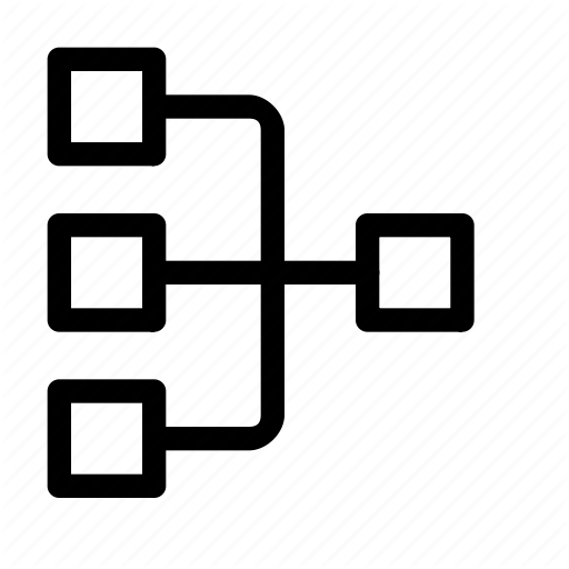 Connection, Diagram, Flow, Hierarchy, Hub, Map, Network Icon