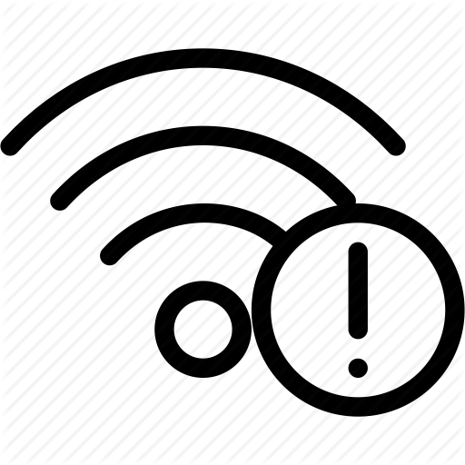 Alert, Error, Network, Warning, Wifi, Wireless Icon