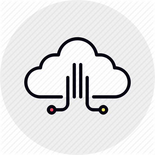 Cloud, Computing, Data, Hosting, Infrastructure, Network Icon