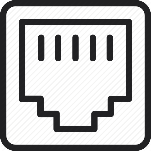 Connection, Ethernet, Internet, Network, Port Icon Icon