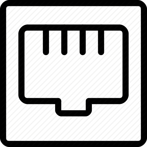 Ethernet, Internet, Network, Port, Server Icon