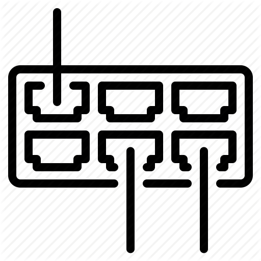 Computer, Device, Ethernet, Hub, Internet, Network, Port Icon