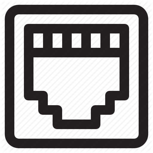 Computing, Ethernet, Network, Port Icon