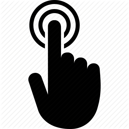 Click, Hand, Interactive, Screen, Tap, Touch, Touchscreen Icon