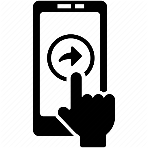 Forward, Share, Smartphone, Social Network, Tap, Viral Icon