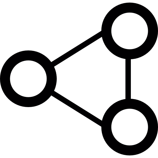 Connections Triangle Icons Free Download