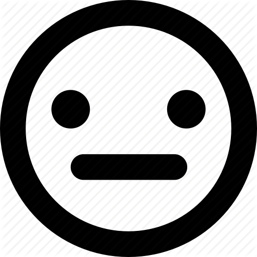 Neutral, Smiley Icon
