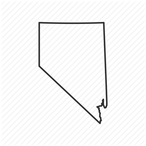 American State, Borders, Geography, Map, Nevada, State, Usa Icon