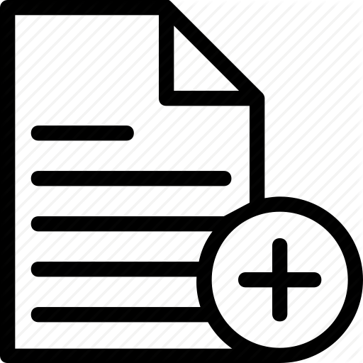 Add Document, Add File, Archive, Blank Page, New Document Icon