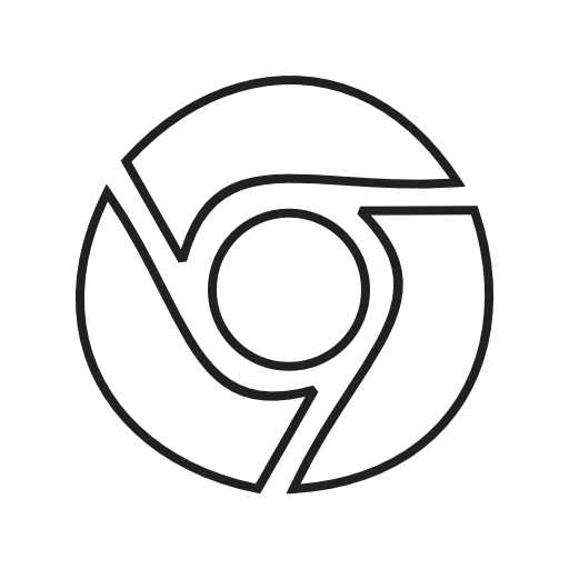 Google, Chrome Icon Free Of Social Media Logos Ii Linear Black