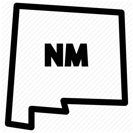 New Mex New Mexico Map, Nm Map Icon