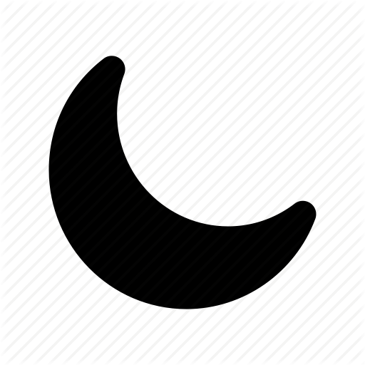 Moon, Nature, New Moon, Night, Night Time Icon