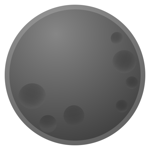 New Moon Icon Noto Emoji Travel Places Iconset Google