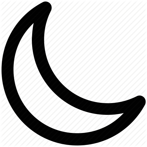 Crescent, Lunar, Moon, New Moon, Night, Waning Moon, Weather Icon