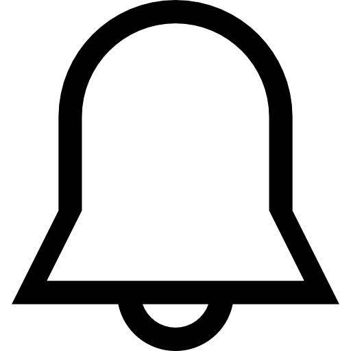 Notification Bell Outline Interface Symbol Icons Free Download
