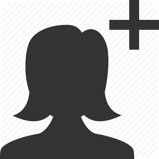 Add, New, User, Woman Icon