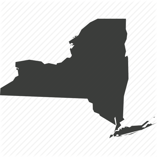 America, Location, Map, New York, State, Usa Icon