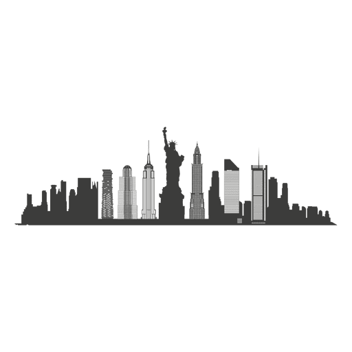 New York Skyline Silhouette