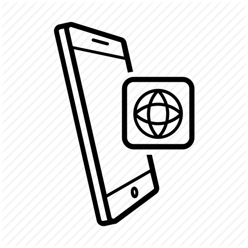 App, Business, Global, Mobile, Network, News, Smartphone Icon