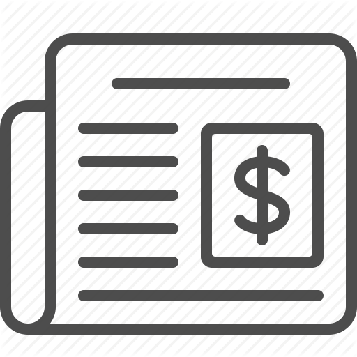 Business, Finance, News, Newspaper Icon