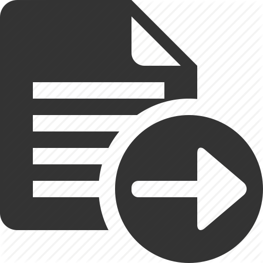 Arrow, Document, File, Next, Page, Paper, Text Icon