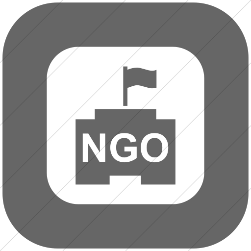 Flat Rounded Square White On Gray Ocha Humanitarians