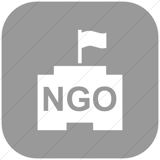 Flat Rounded Square White On Light Gray Ocha