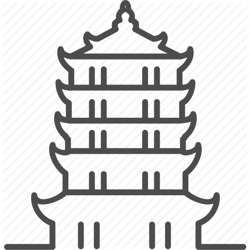 China, Chinese, House, Pagoda, Tower Icon