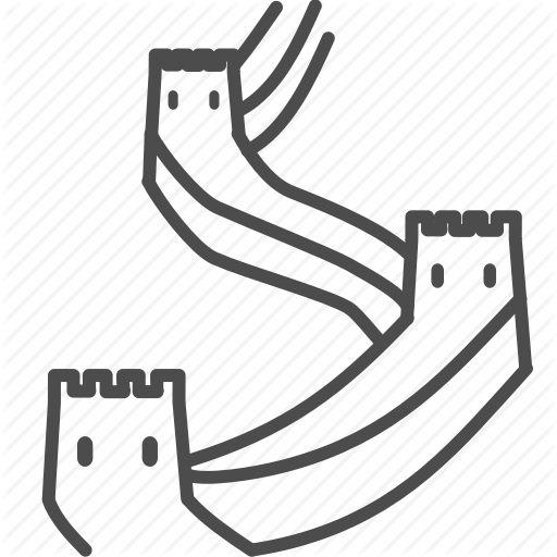 Asia, China, Chinese, Great Wall Icon