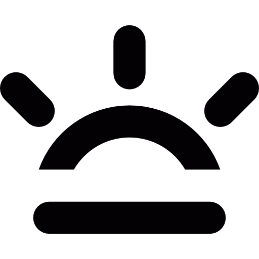 Warm, Nice Weather, Sun Beam, Clear Day, Sun Rays, Sunny, Weather Icon