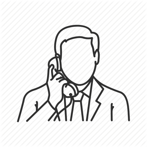 Telephone Clip Black And White Download Line Drawing Huge