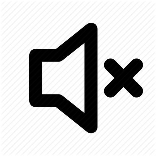 Mute, No Sound, Quiet, Silence, Sound Icon