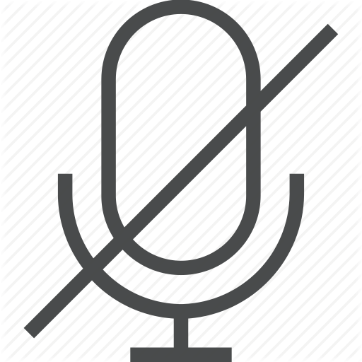 Audio, Mic, No, Record, Recording, Sound Icon
