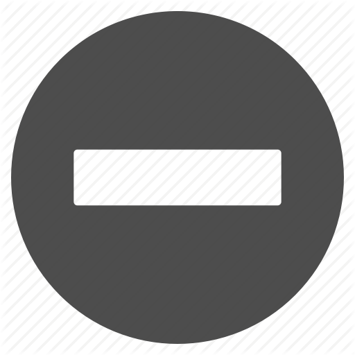 Closed, Delete, Forbidden, Minus, No Entry, Remove, Subtract Icon