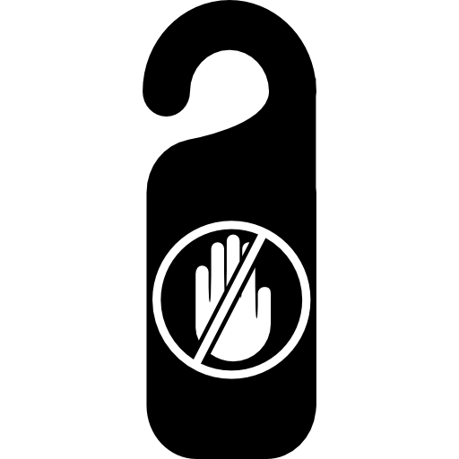 Do Not Entry Signal For Hotel Door Icons Free Download