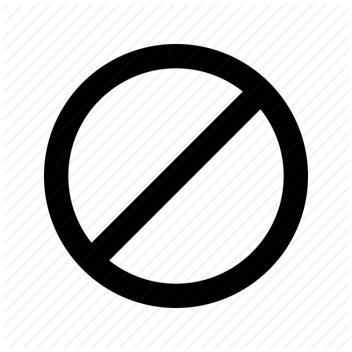 Forbidden, No, No Entry, Stop Icon