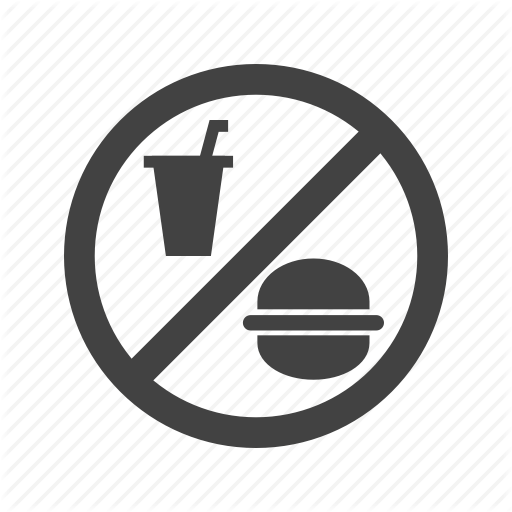 Drinks, Food, Information, No, Prohibited, Shop, Sign Icon