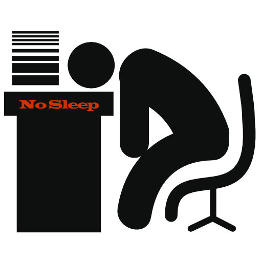 At The Desk Icon No Sleep Adventureclubinteractive