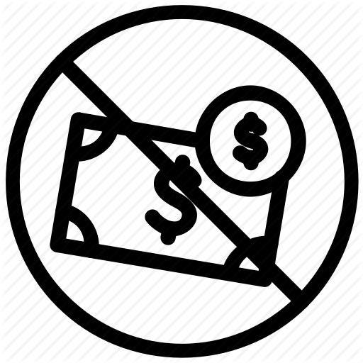 Cards, Cash, Cashless, Credit, No, Only, Payment Icon