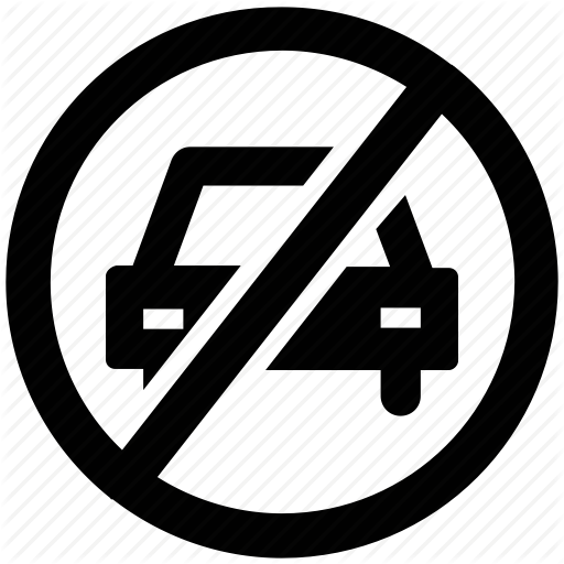 Car Parking Forbidden, No Car Park, Restricted Sign, Wrong Way Icon