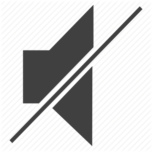 Mute, No Sound, No Volume, Silent, Zero Volume Icon
