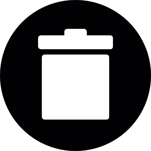 Trash Circle Icons Free Download