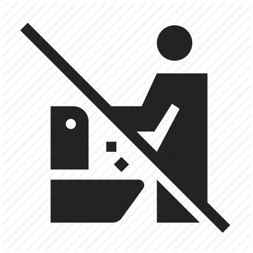 Bath, Bathroom, Clean Up, Litter, No Trash, No Trash In Toilet Icon