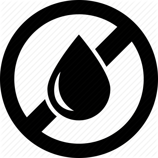 Drop, Forbidden, No, Water, Wet Icon